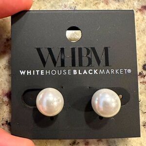 Glass Pearl Stud Earrings